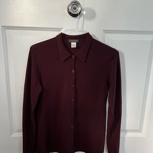 Henri Bendel Burgundy Sweater